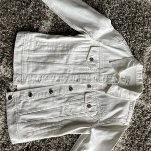 J. Crew White Denim Jean Jacket